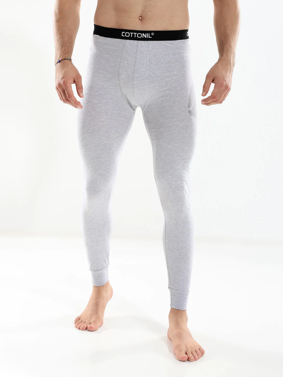 COTTONIL Men's Cotton Relax Thermal Bottom - Grey Melange