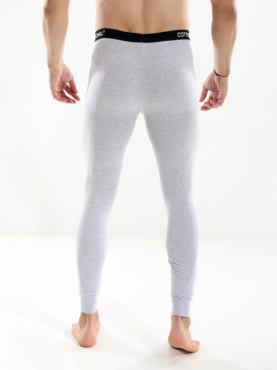 COTTONIL Men's Cotton Relax Thermal Bottom - Grey Melange