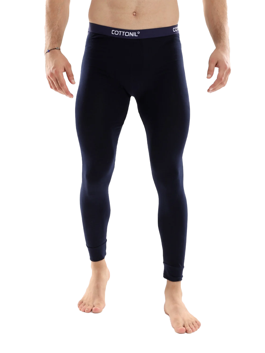 COTTONIL Men's Cotton Relax Thermal Bottom - Navy