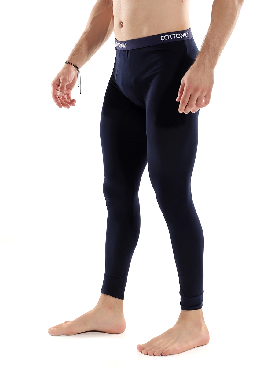 COTTONIL Men's Cotton Relax Thermal Bottom - Navy