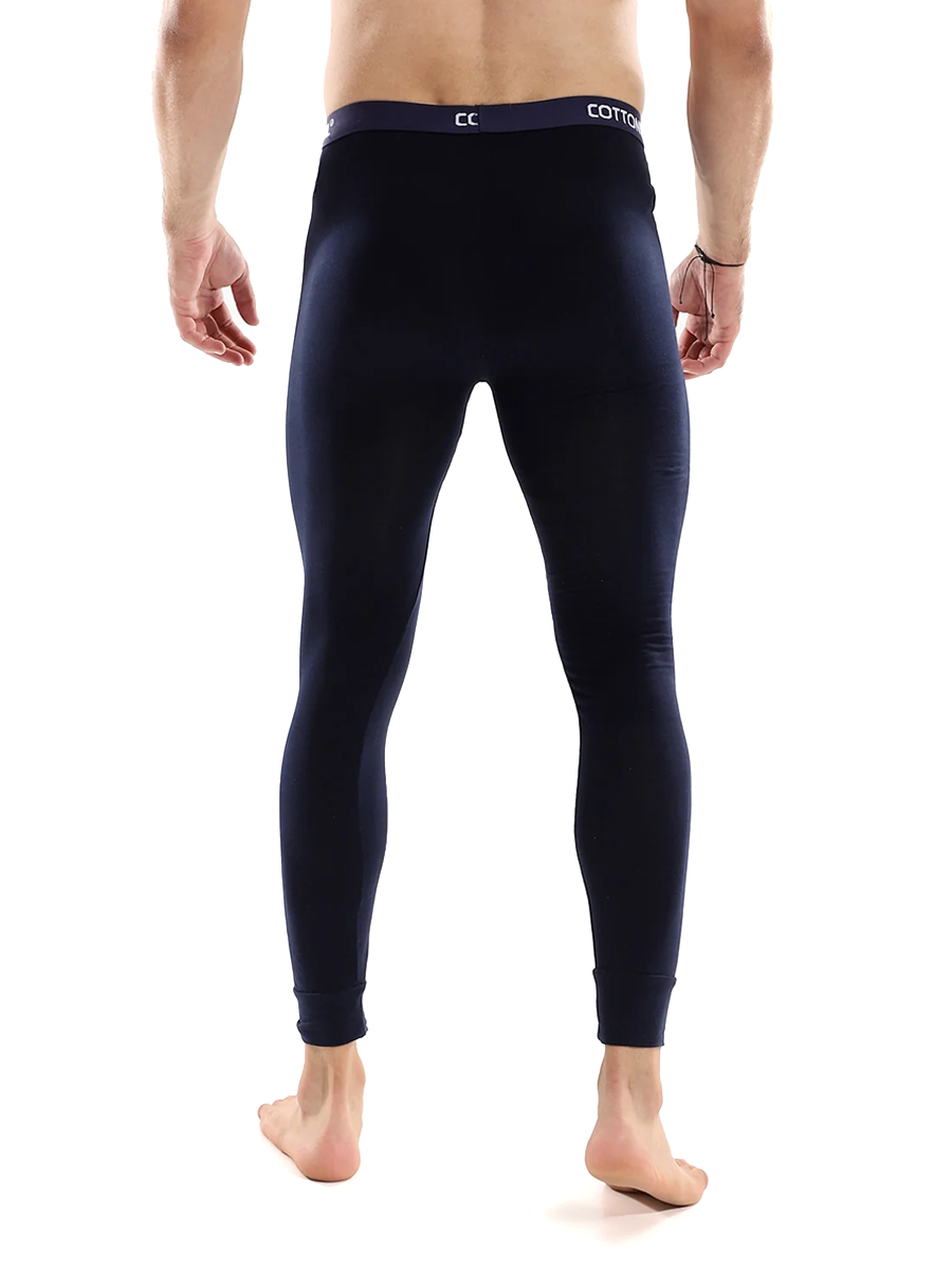 COTTONIL Men's Cotton Relax Thermal Bottom - Navy