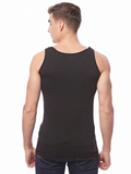 COTTONIL Men's Cotton Stretch Sleeveless Undershirt - Black