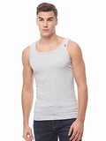 COTTONIL Men's Cotton Stretch Sleeveless Undershirt - Grey Melange