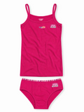 COTTONIL Babies Cotton Heart Top & Culottes Set - Pink