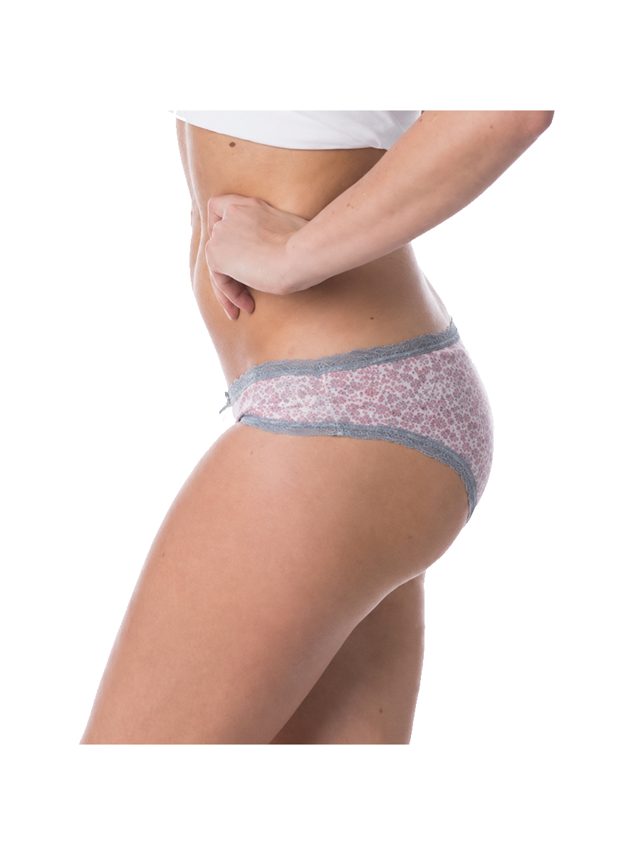 COTTONIL Women's Cotton Candy Love Lace Bikini Briefs - Assorted Colors