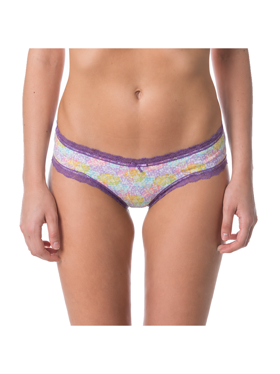 COTTONIL Women's Cotton Candy Love Lace Bikini Briefs - Assorted Colors