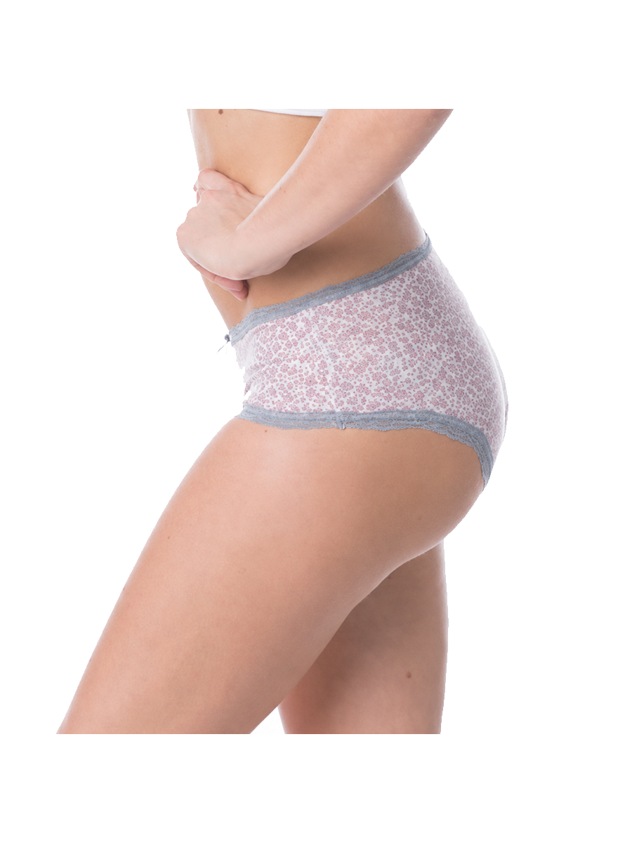 COTTONIL Women's Cotton Candy Midi Love Lace Briefs - Assorted Colors