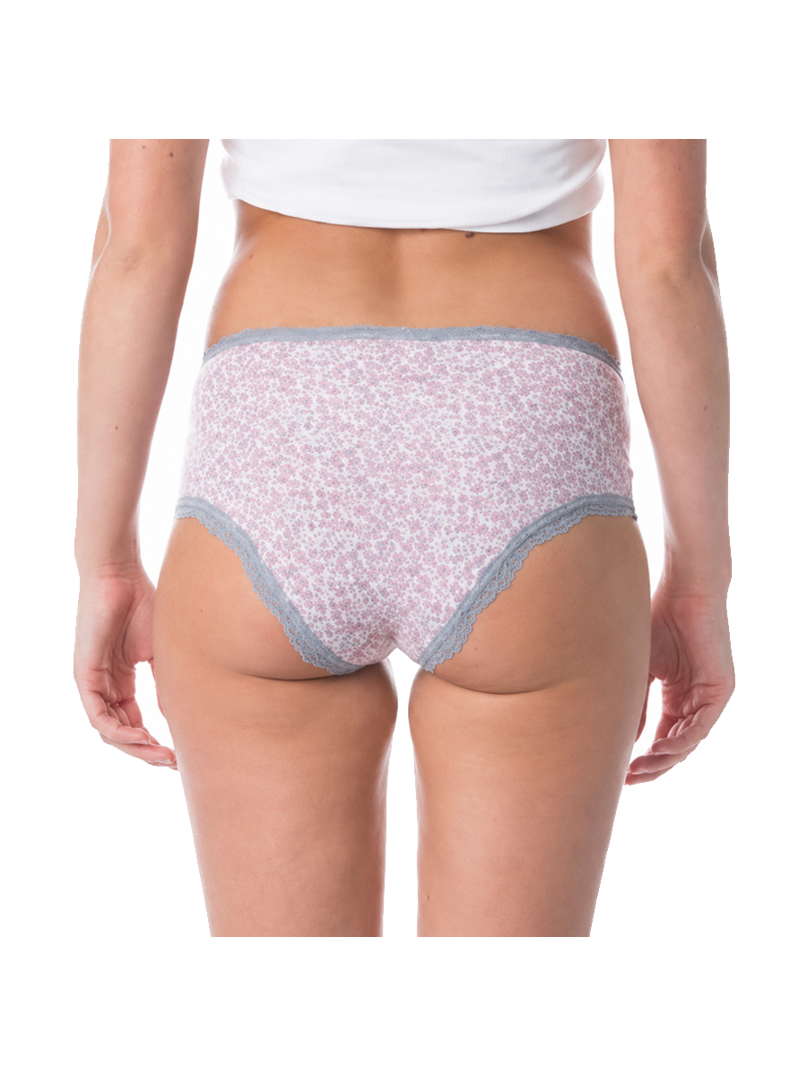 COTTONIL Women's Cotton Candy Midi Love Lace Briefs - Assorted Colors