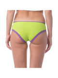 COTTONIL Women's Cotton Candy Fancy Lace Bikini Briefs - Lime Green