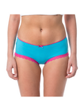 COTTONIL Women's Cotton Candy Midi Fancy Lace Briefs - Turquoise