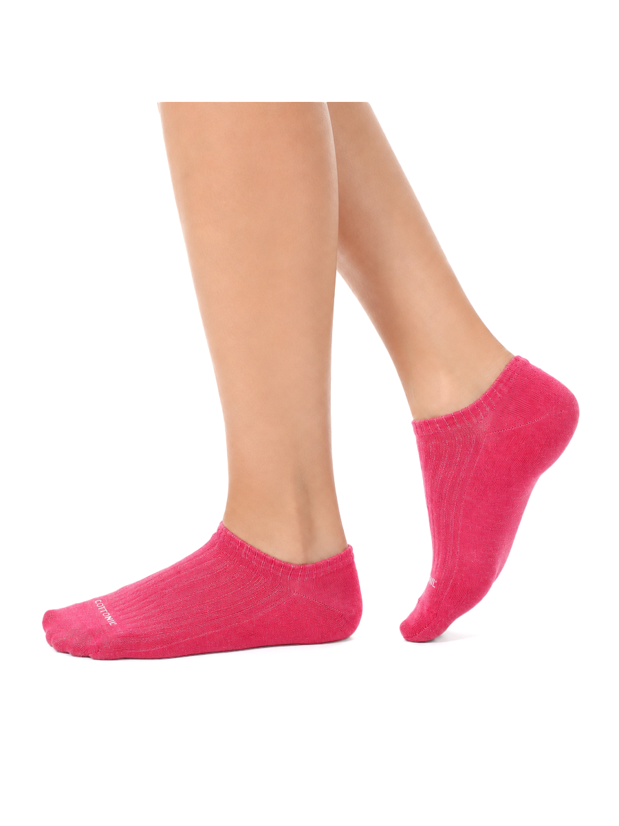 COTTONIL Women's Cotton Ankle Sport Socks - Pink