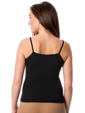 COTTONIL Women's Cotton Strap Top Undershirt - Black