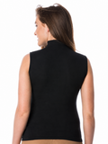 COTTONIL Women's Cotton High-Neck Cut Top Undershirt - Black
