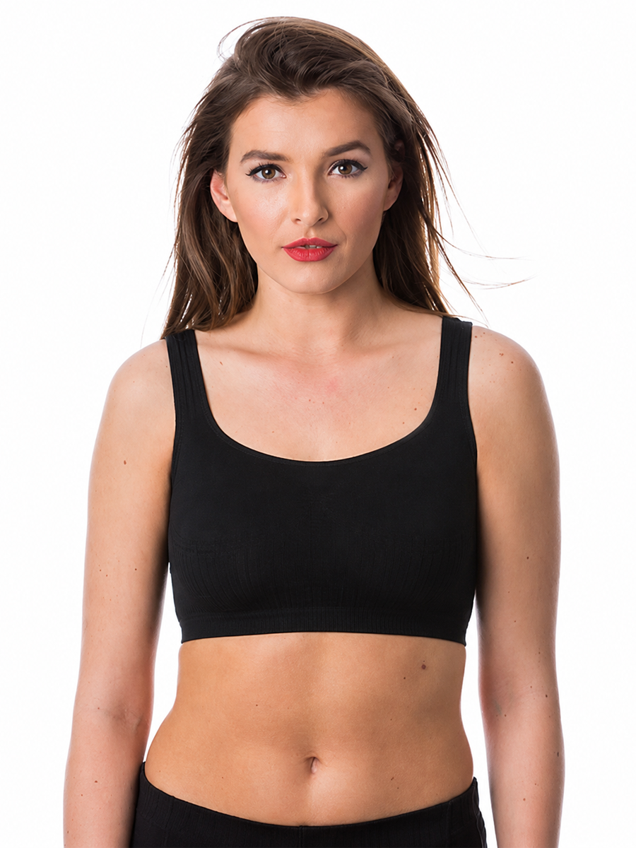 COTTONIL Women's Vega Soft Bra - Black