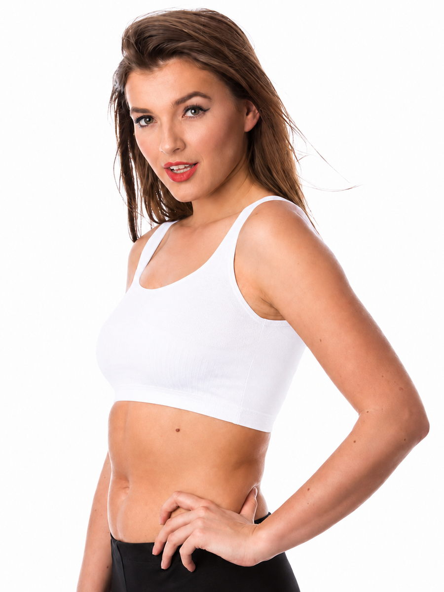 COTTONIL Women's Vega Soft Bra - White