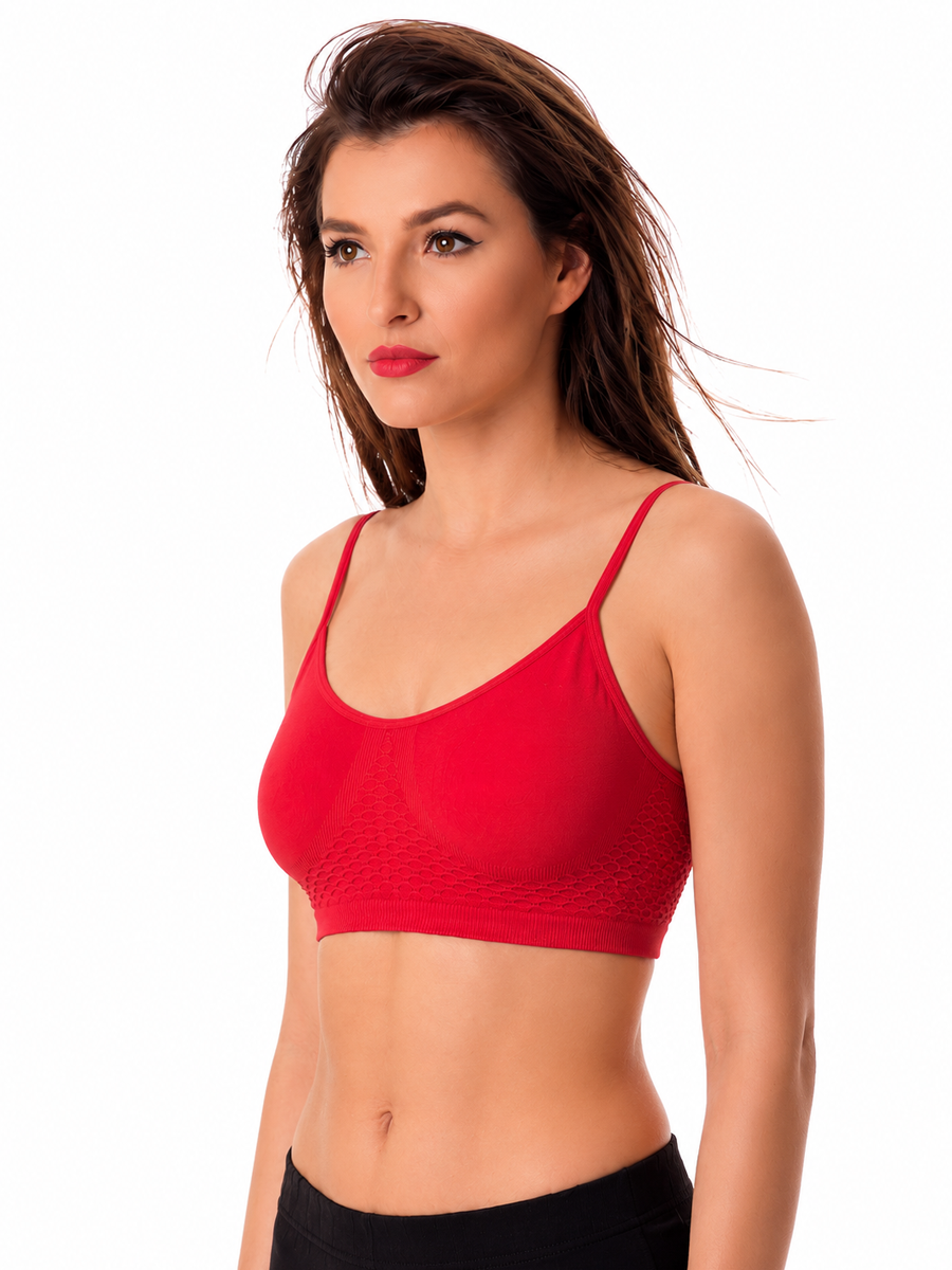 COTTONIL Women's Vega Fire Bra - Red