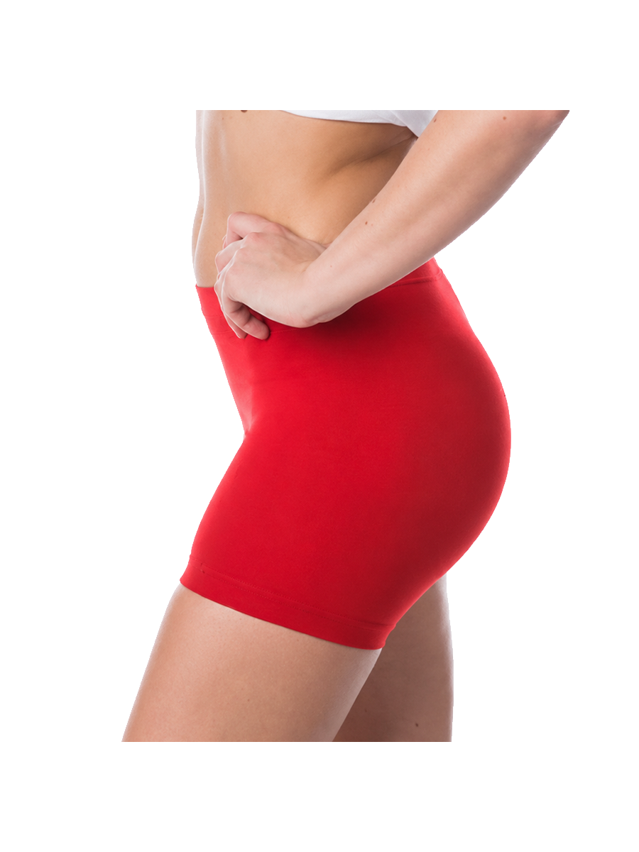 COTTONIL Women's Vega Boyshort Briefs - Red