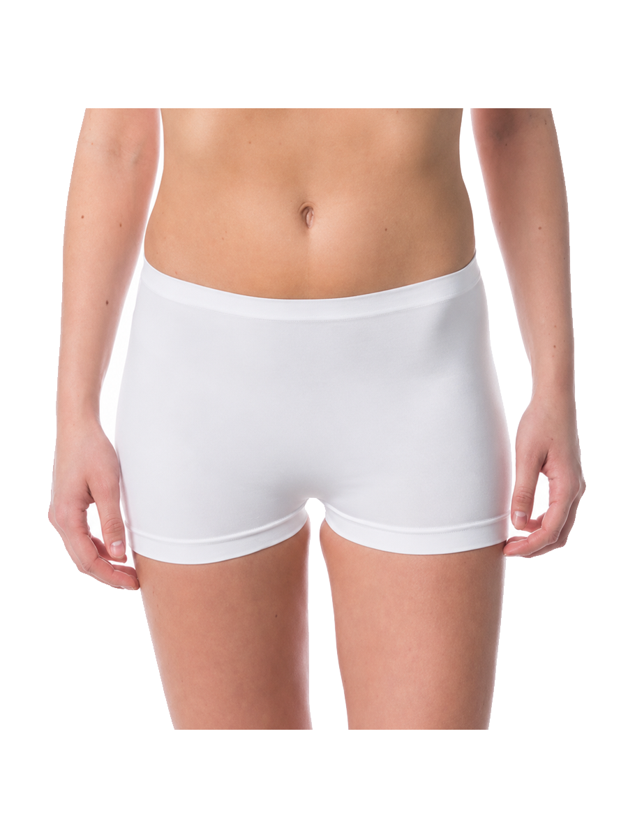 COTTONIL Women's Vega Boyshort Briefs - White