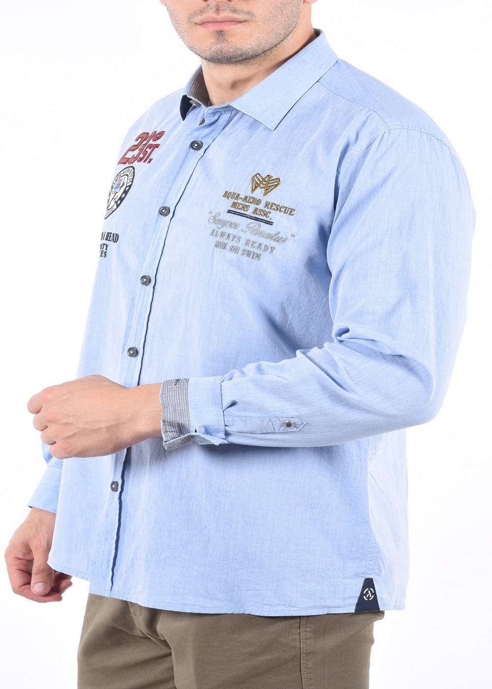 ARMA Men Shirts %100 Cotton Oxford