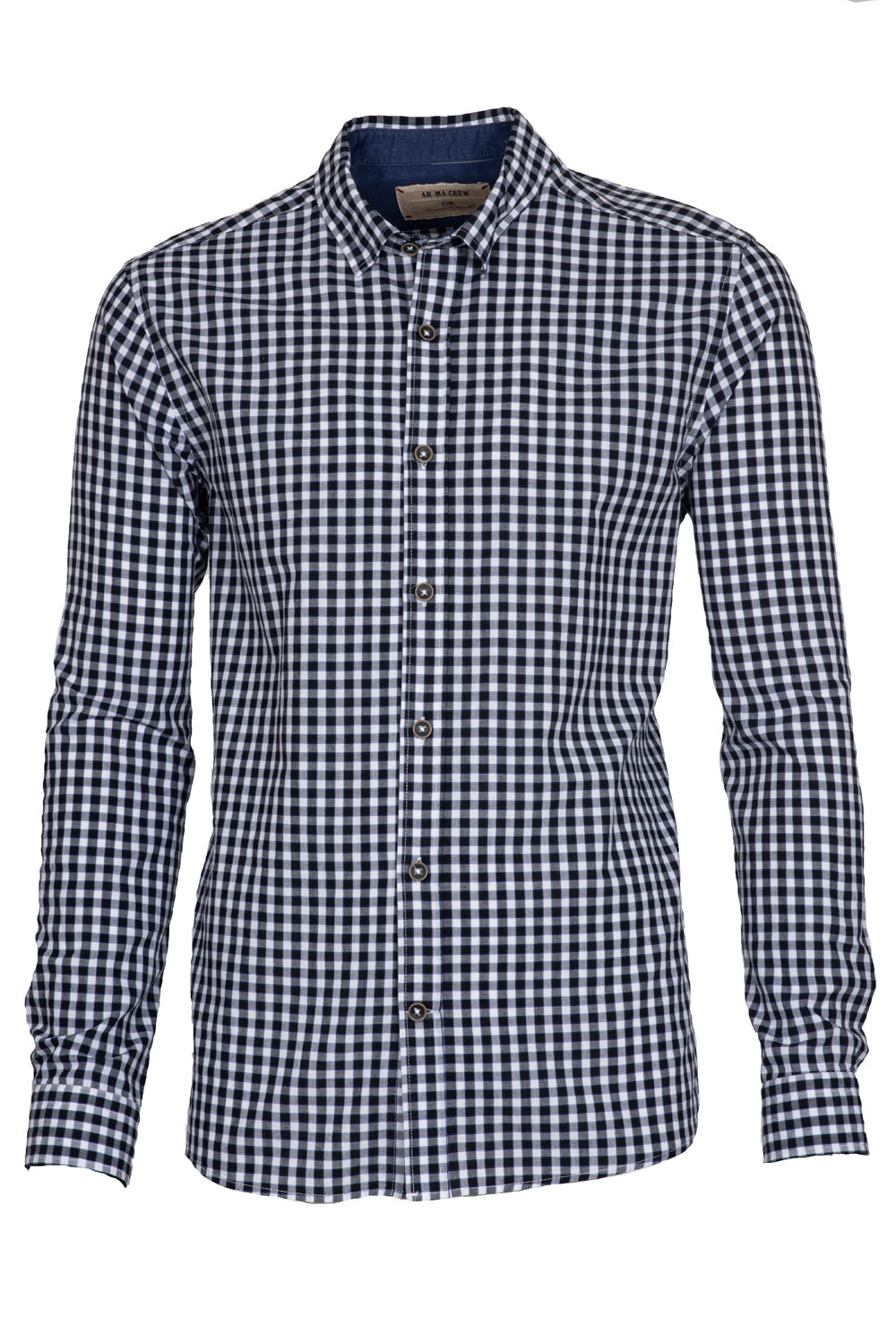 ARMA Men Shirts %100 Cotton Plaid Woven