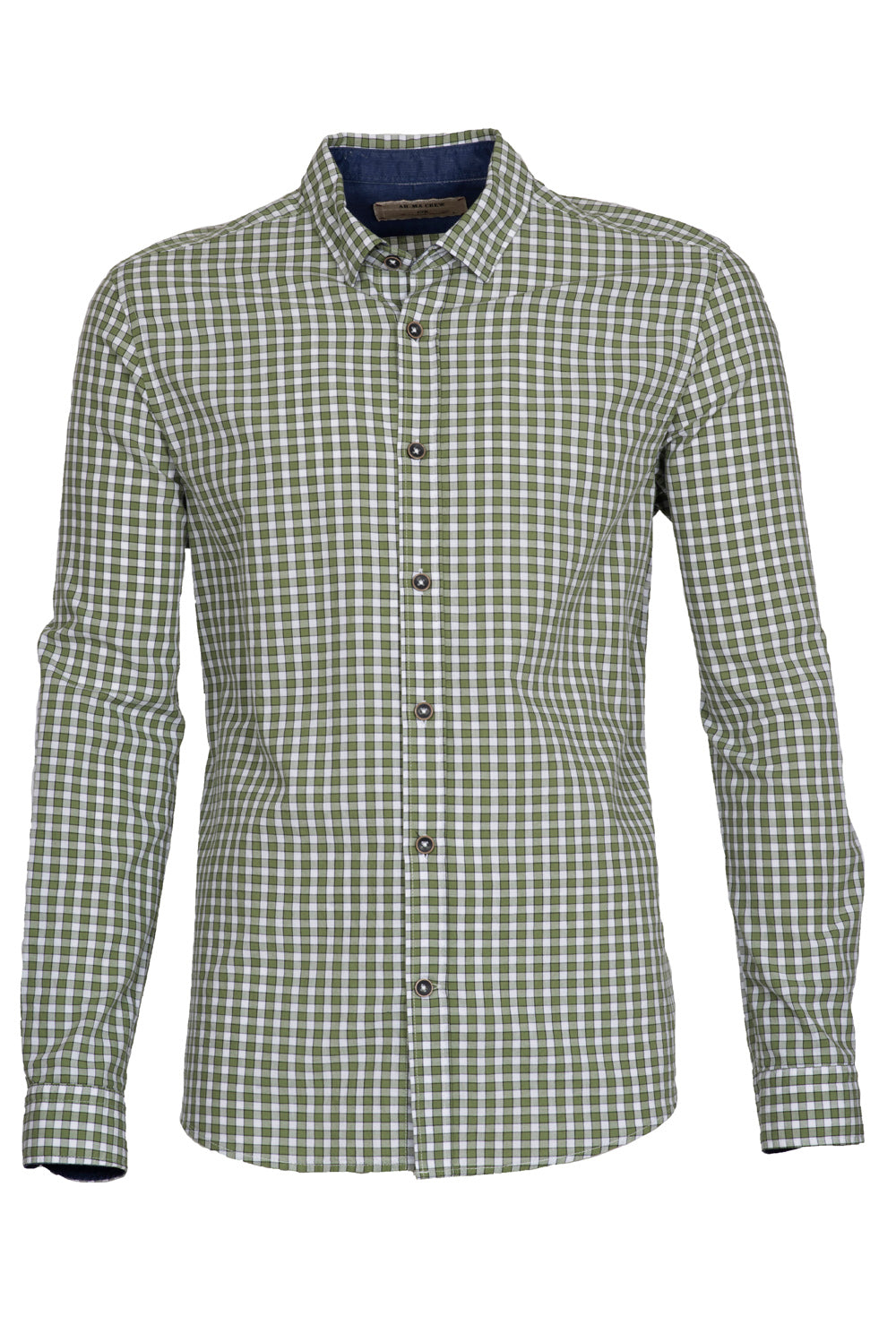 ARMA Men Shirts %100 Cotton Plaid Woven
