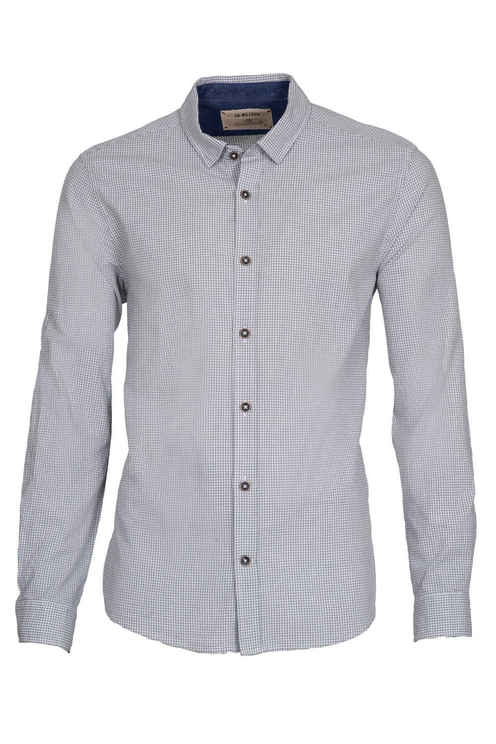ARMA Men Shirts %100 Cotton Plaid Woven