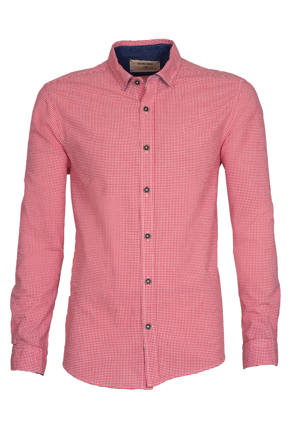 ARMA Men Shirts %100 Cotton Plaid Woven