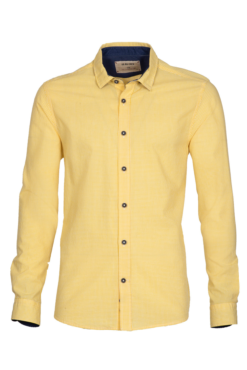 ARMA Men Shirts %100 Cotton Plaid Woven