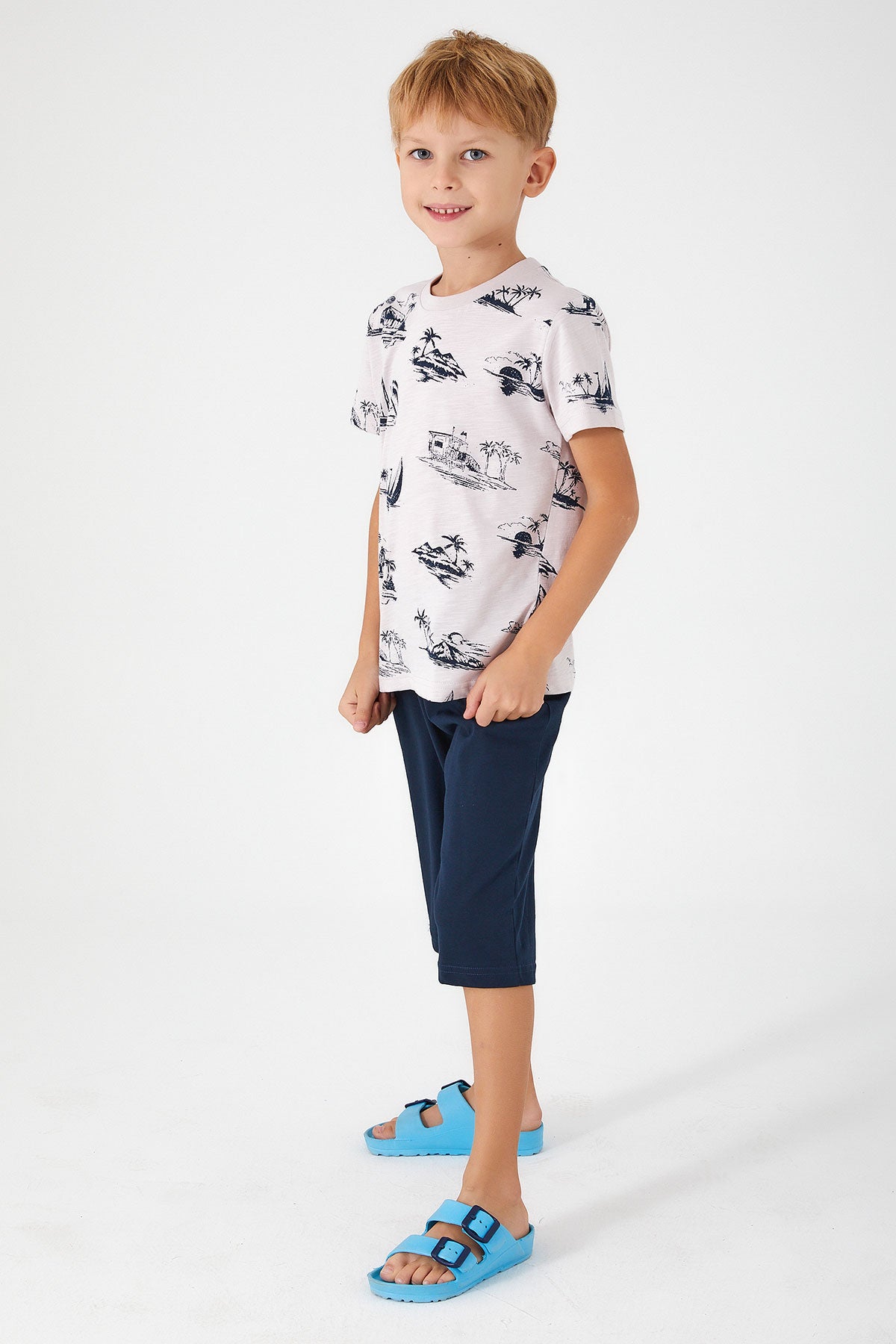 Arnetta Boys Capri Pajamas Set Supreme
