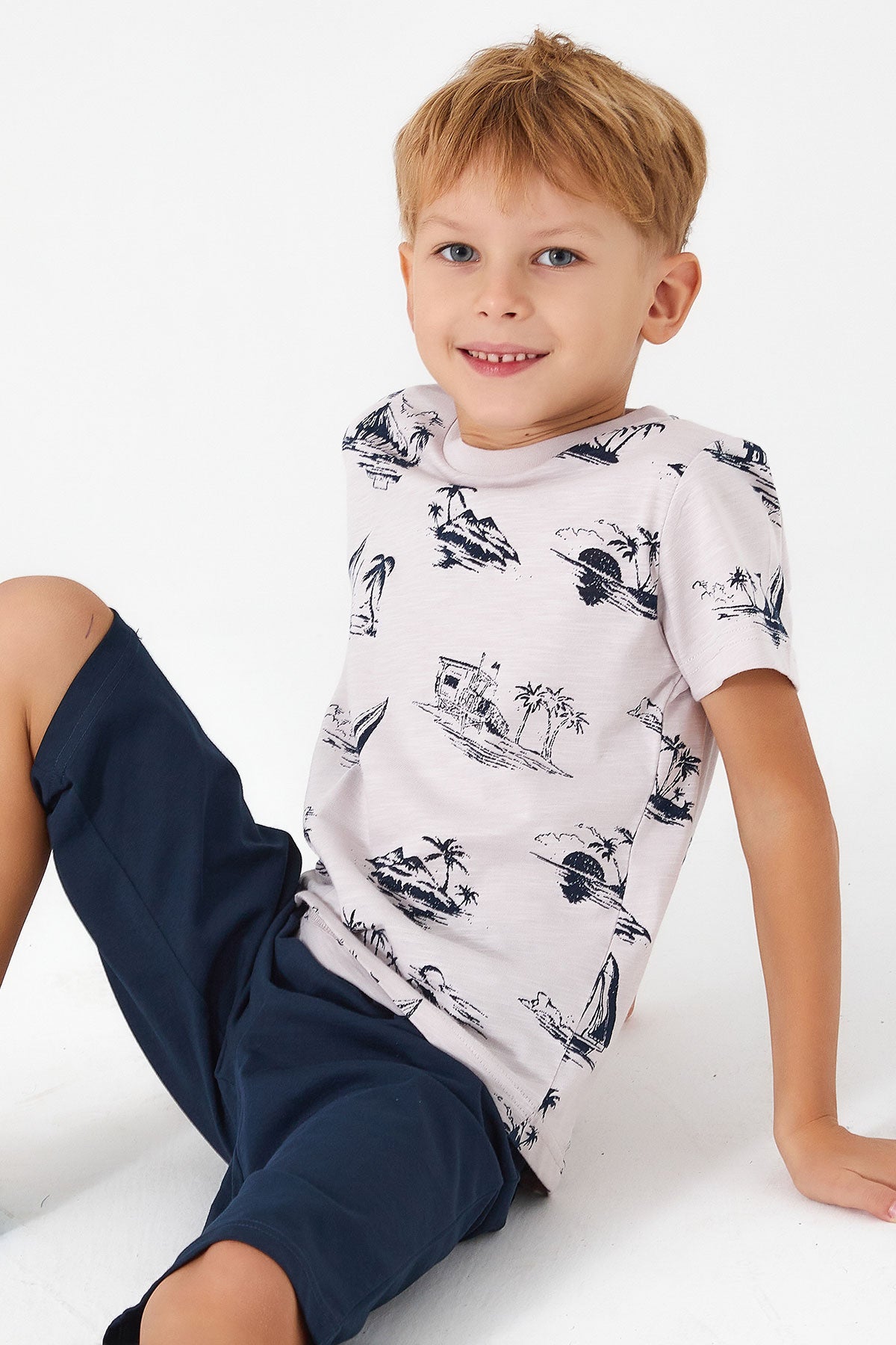 Arnetta Boys Capri Pajamas Set Supreme