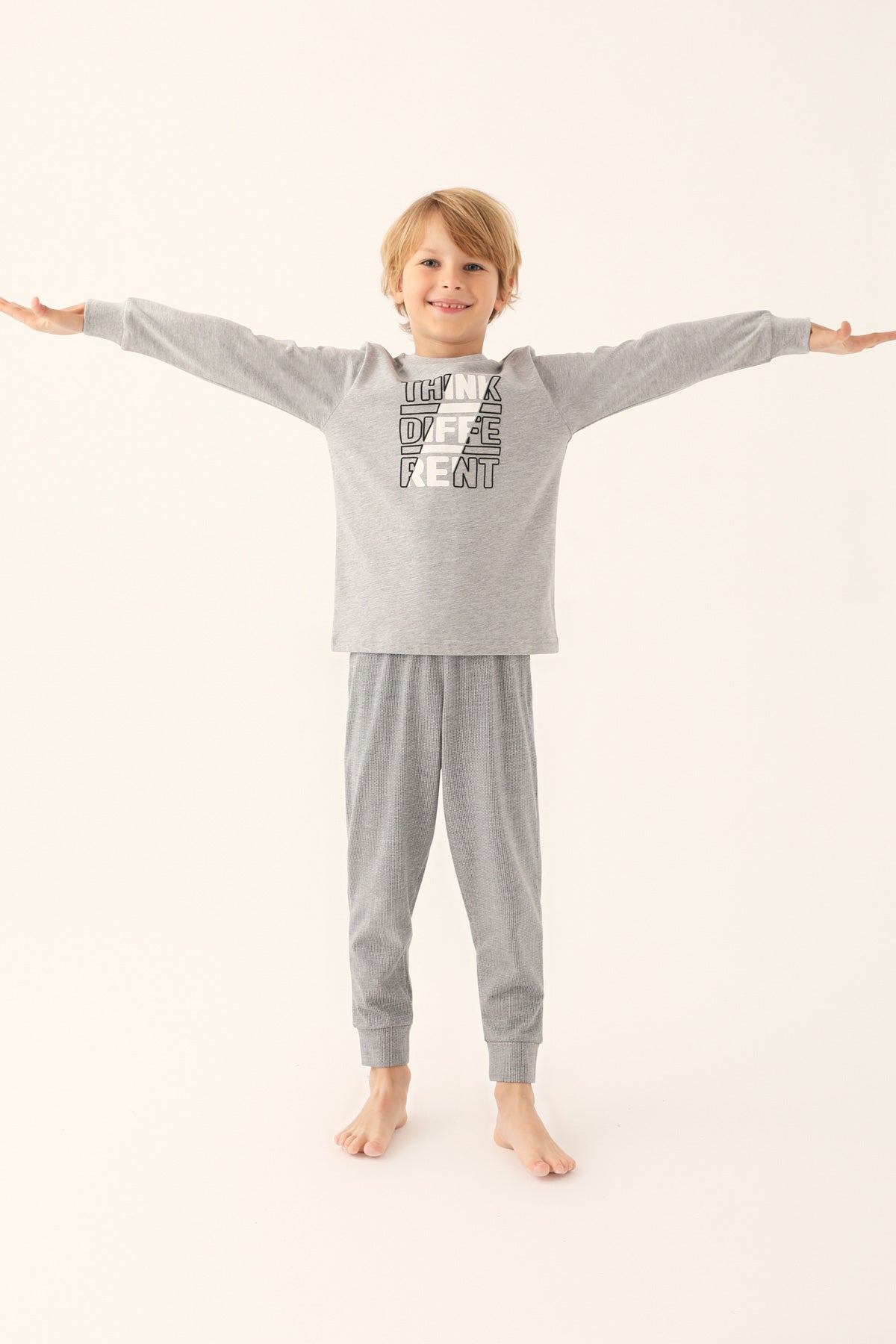 Arnetta Boys Pajama Set Melange Supreme