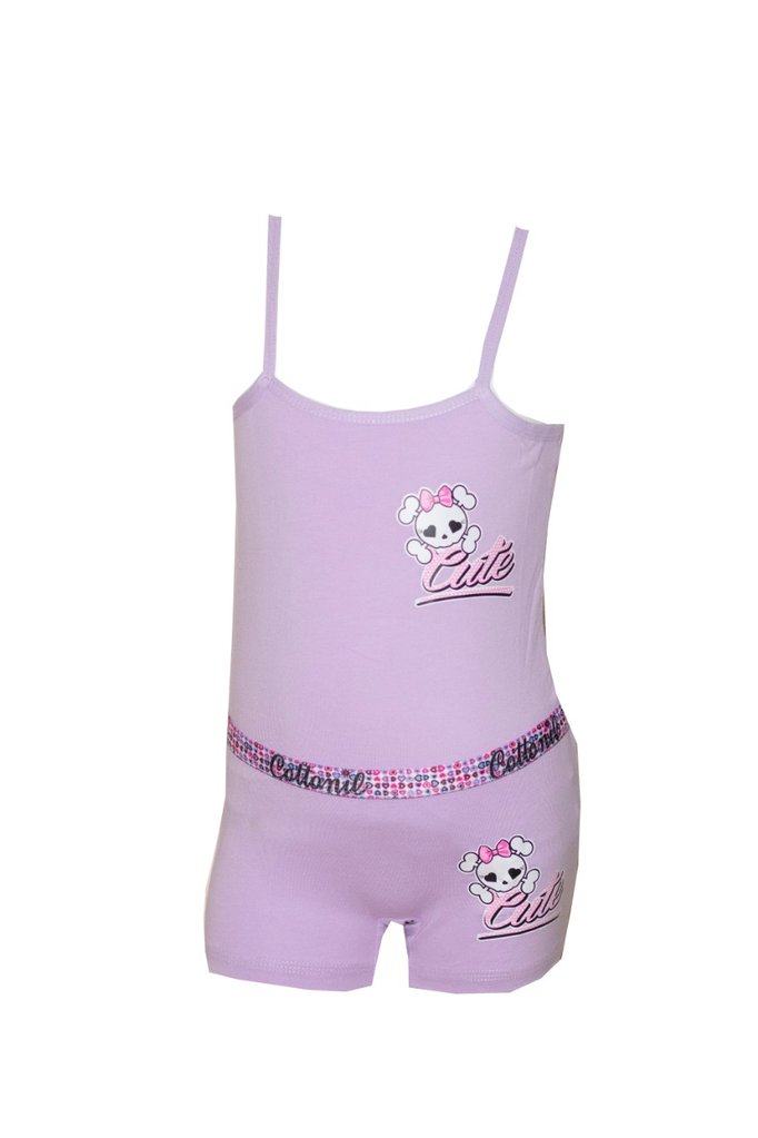 Cottonil Girls Heart Top Hot Short Set