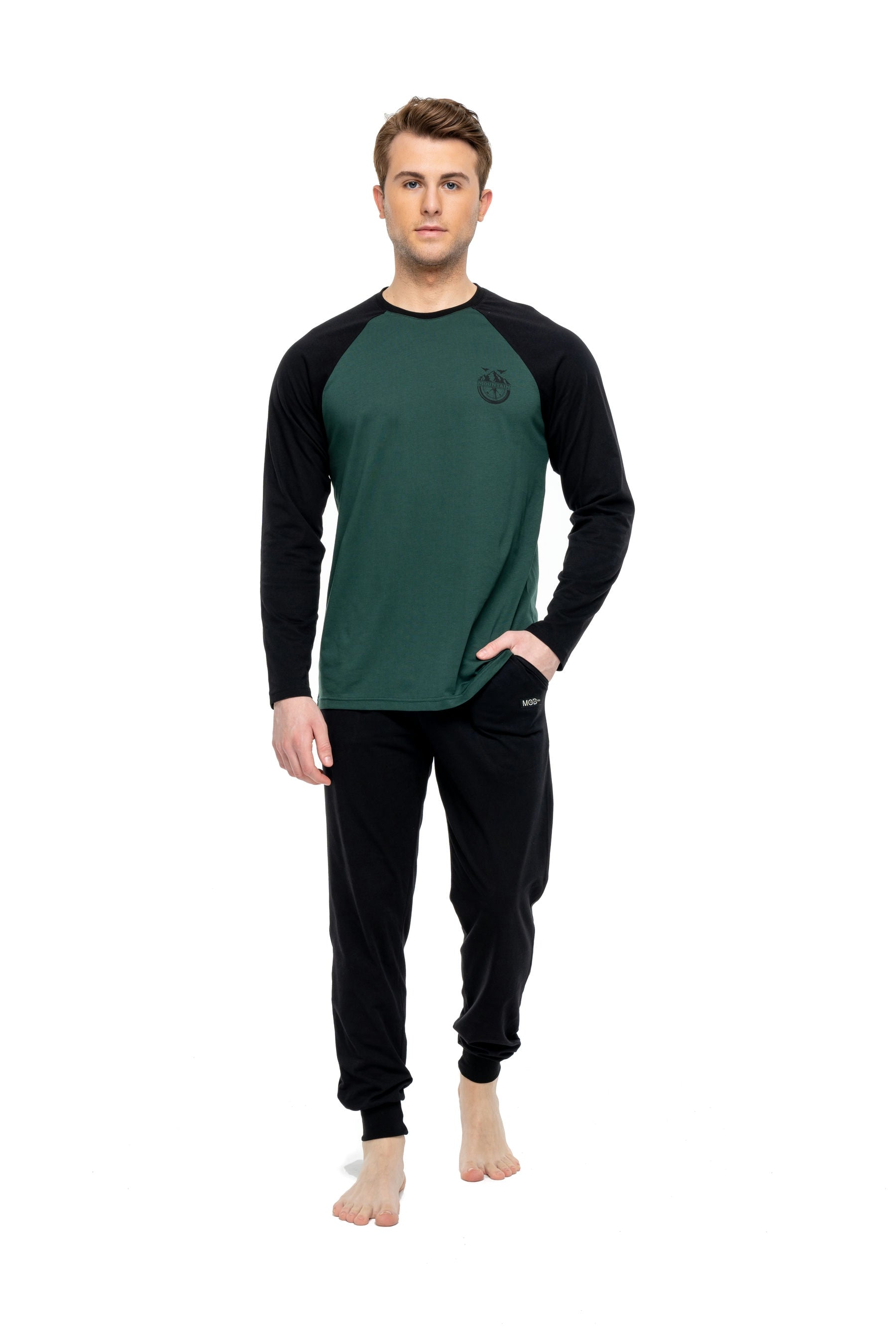 MOD Men Round Neck Pajama Set