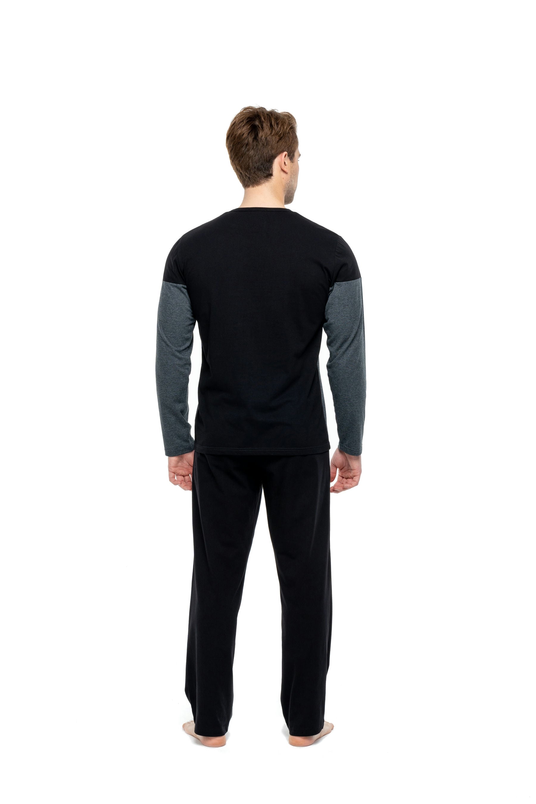 MOD Men Button Placket Pajama Set