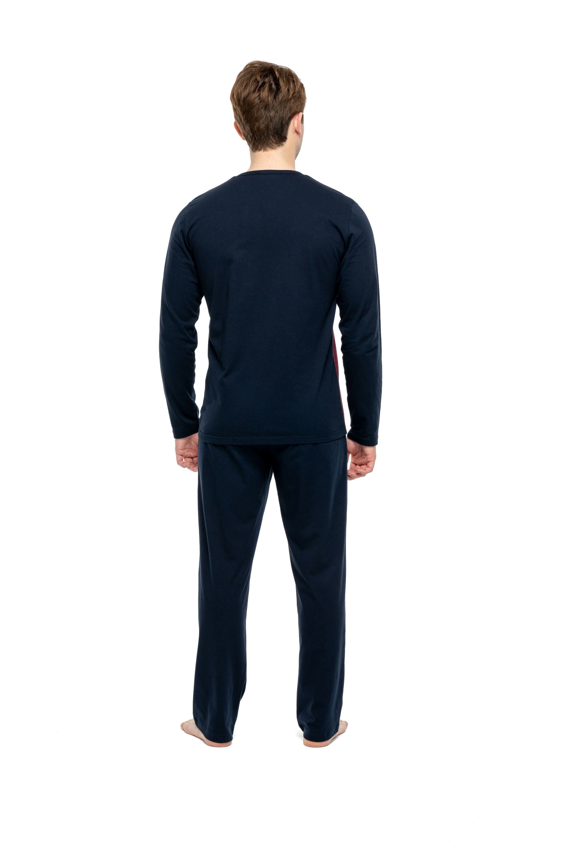 MOD Men Button Placket Pajama Set