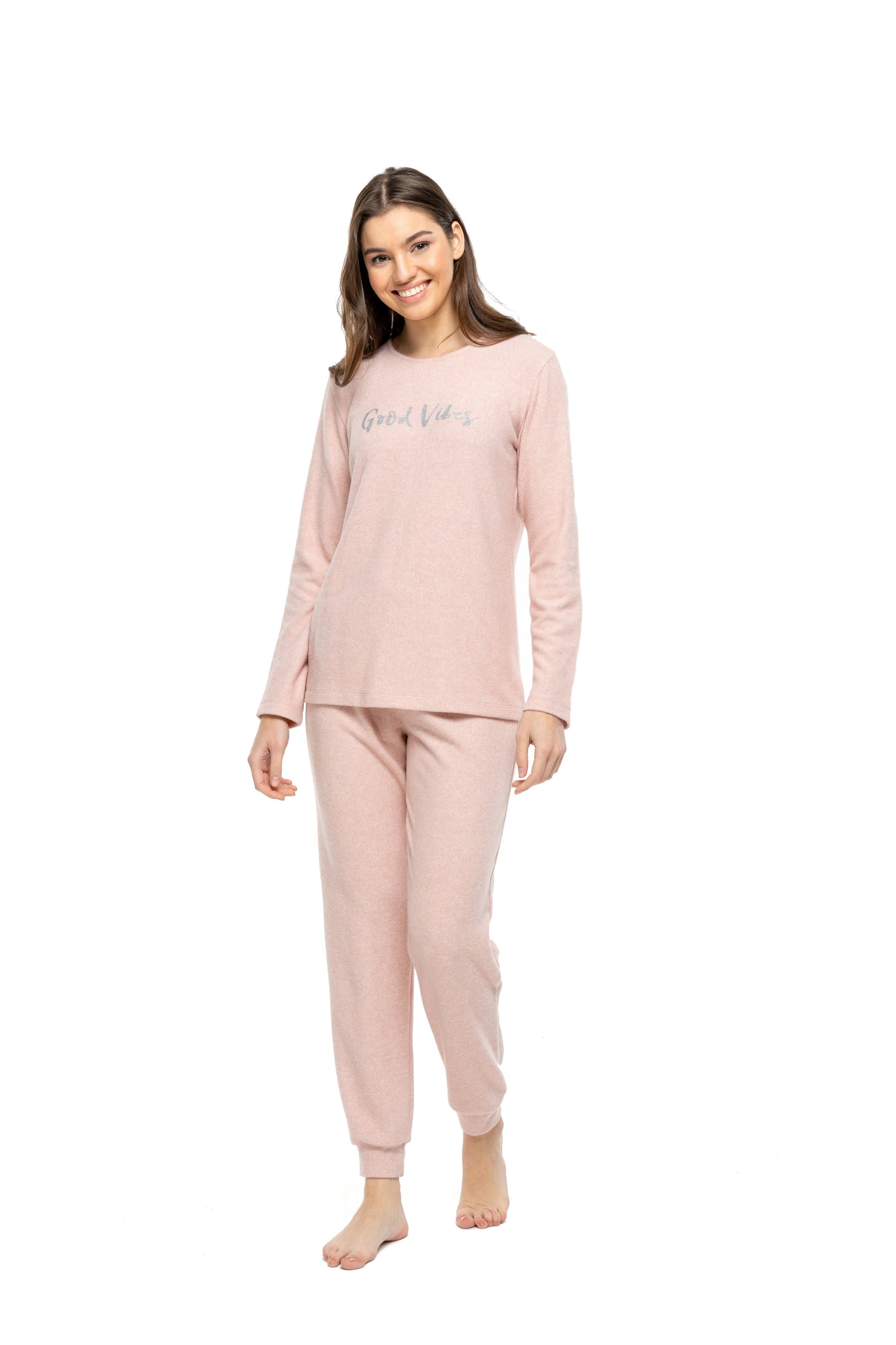 MOD Women Round Neck Pajama Set