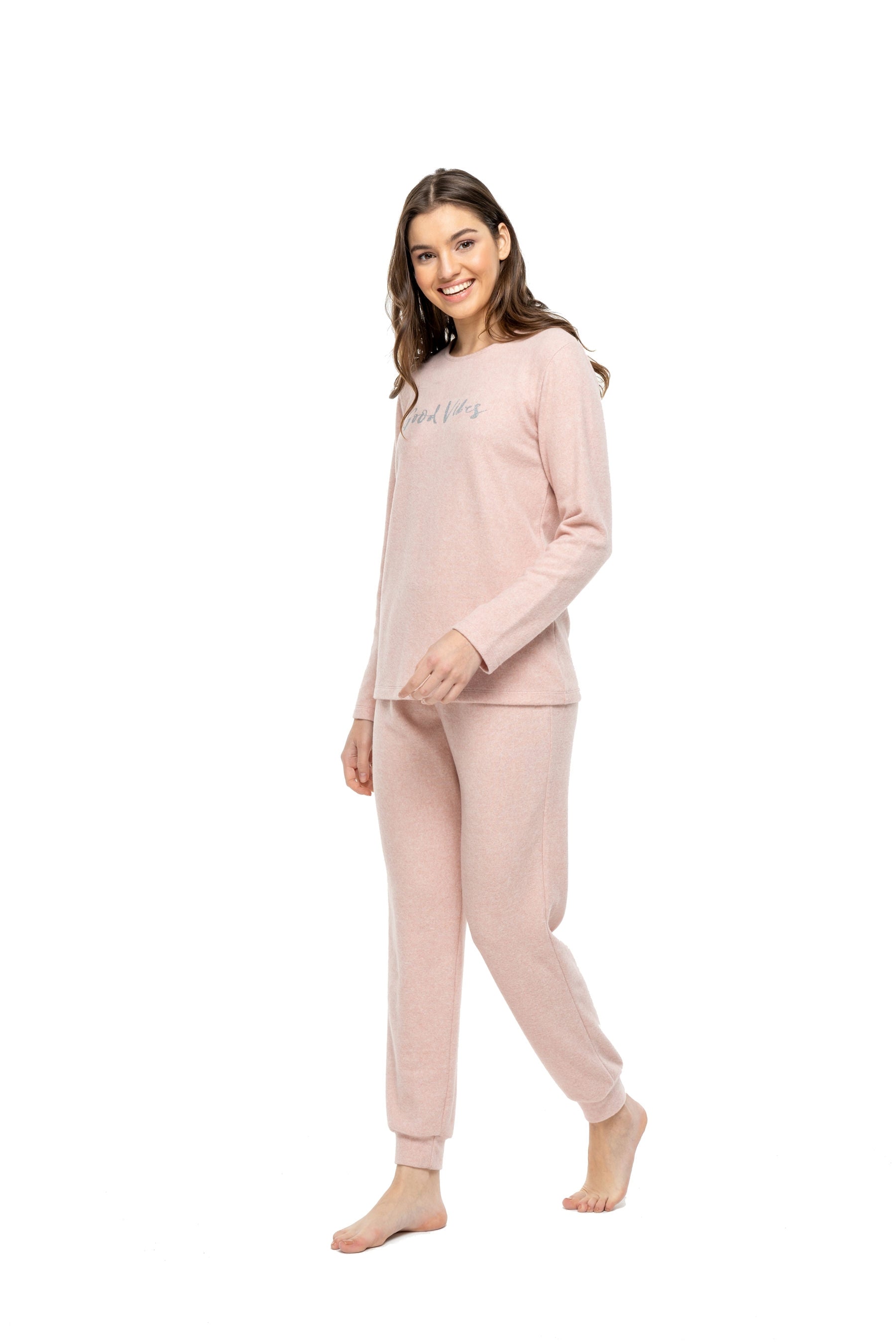 MOD Women Round Neck Pajama Set