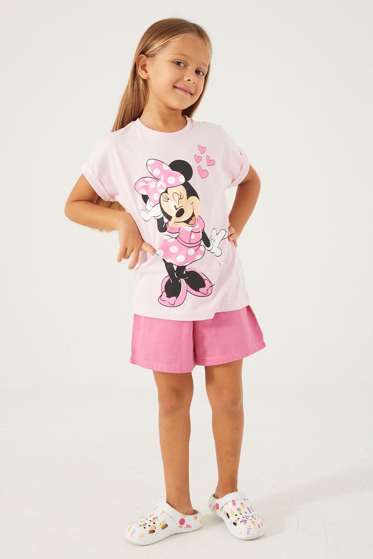 Minnie Mouse Girls Pajamas Shorts Set Supreme
