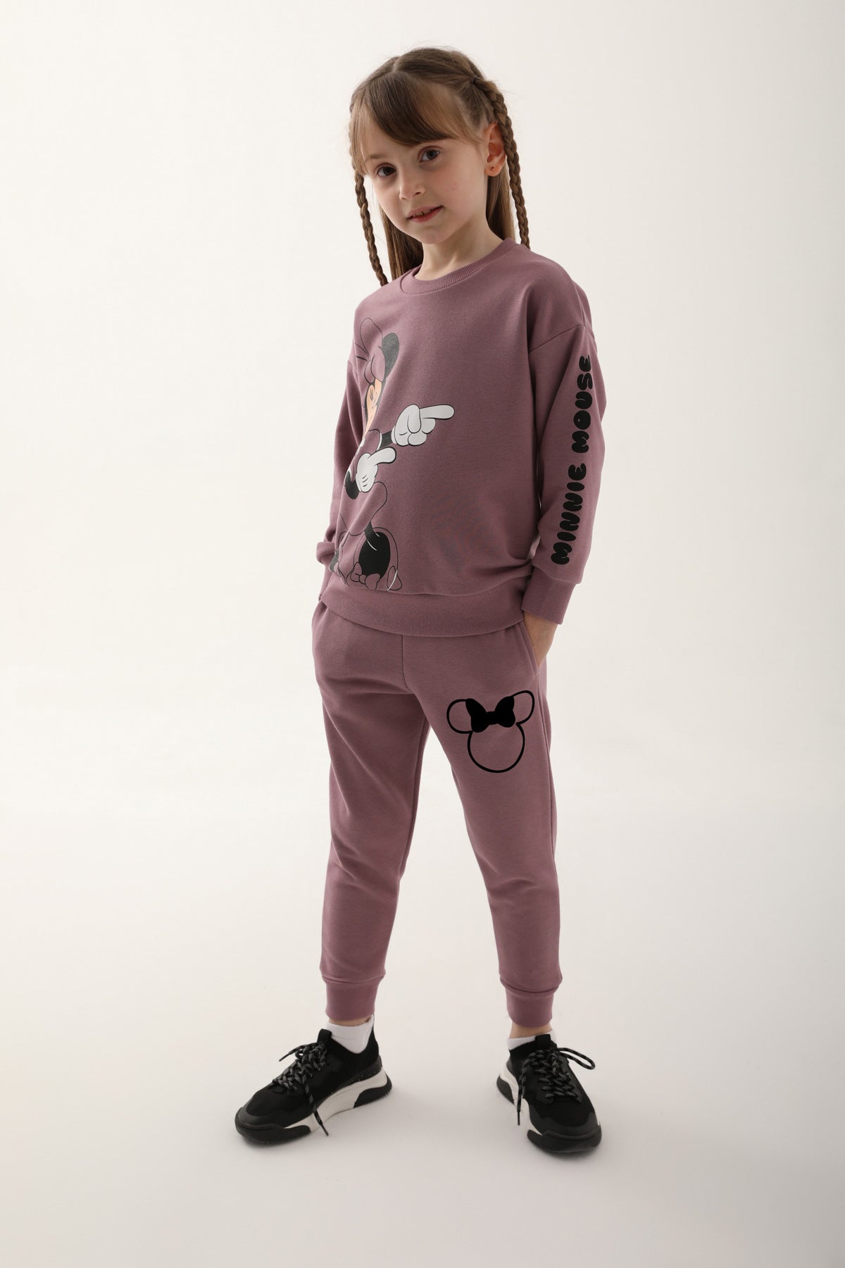 Minnie Mouse Girls Tracksuit Three Threads