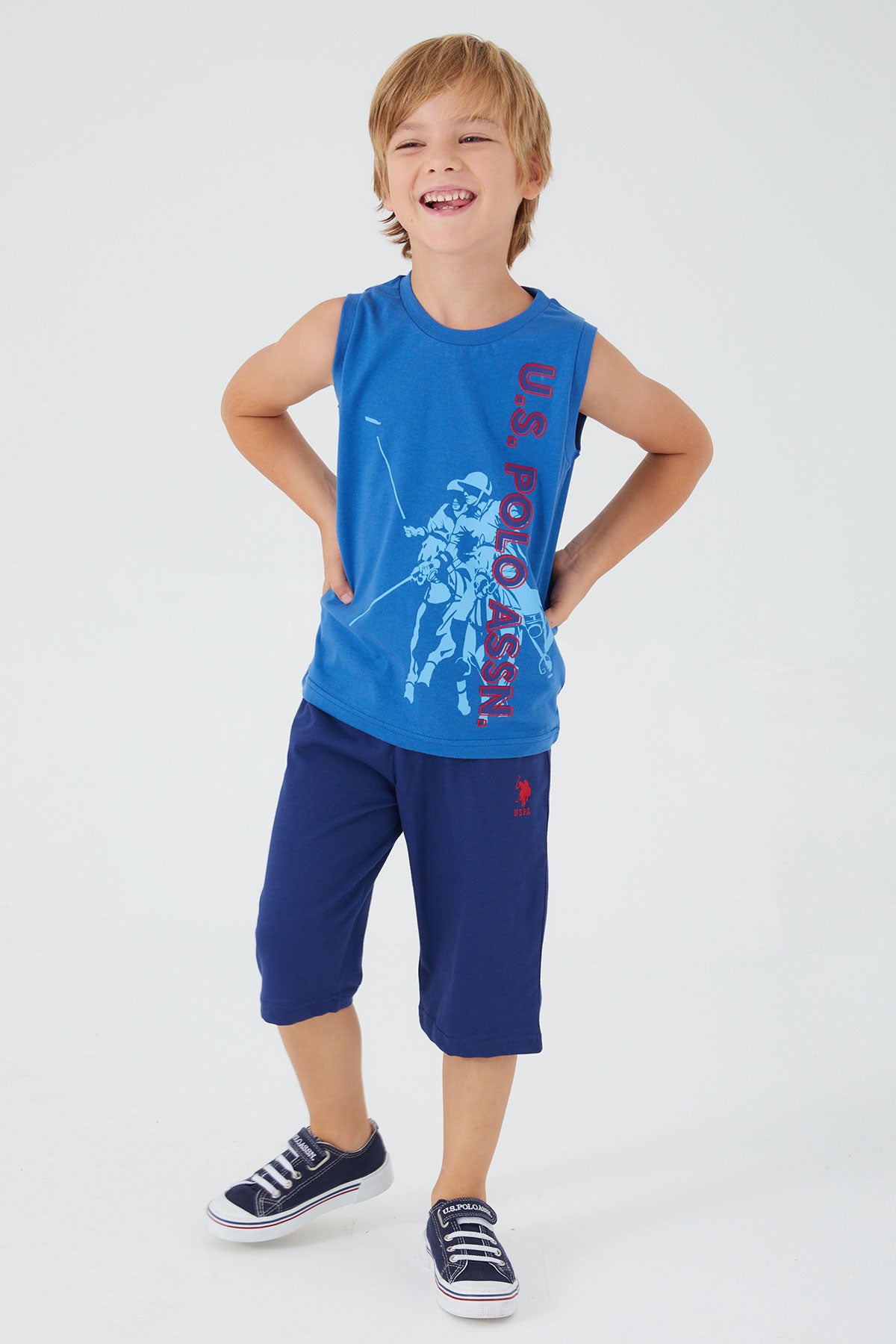 U.S. Polo Kids Boys Two Pieces Pajama Set Supreme
