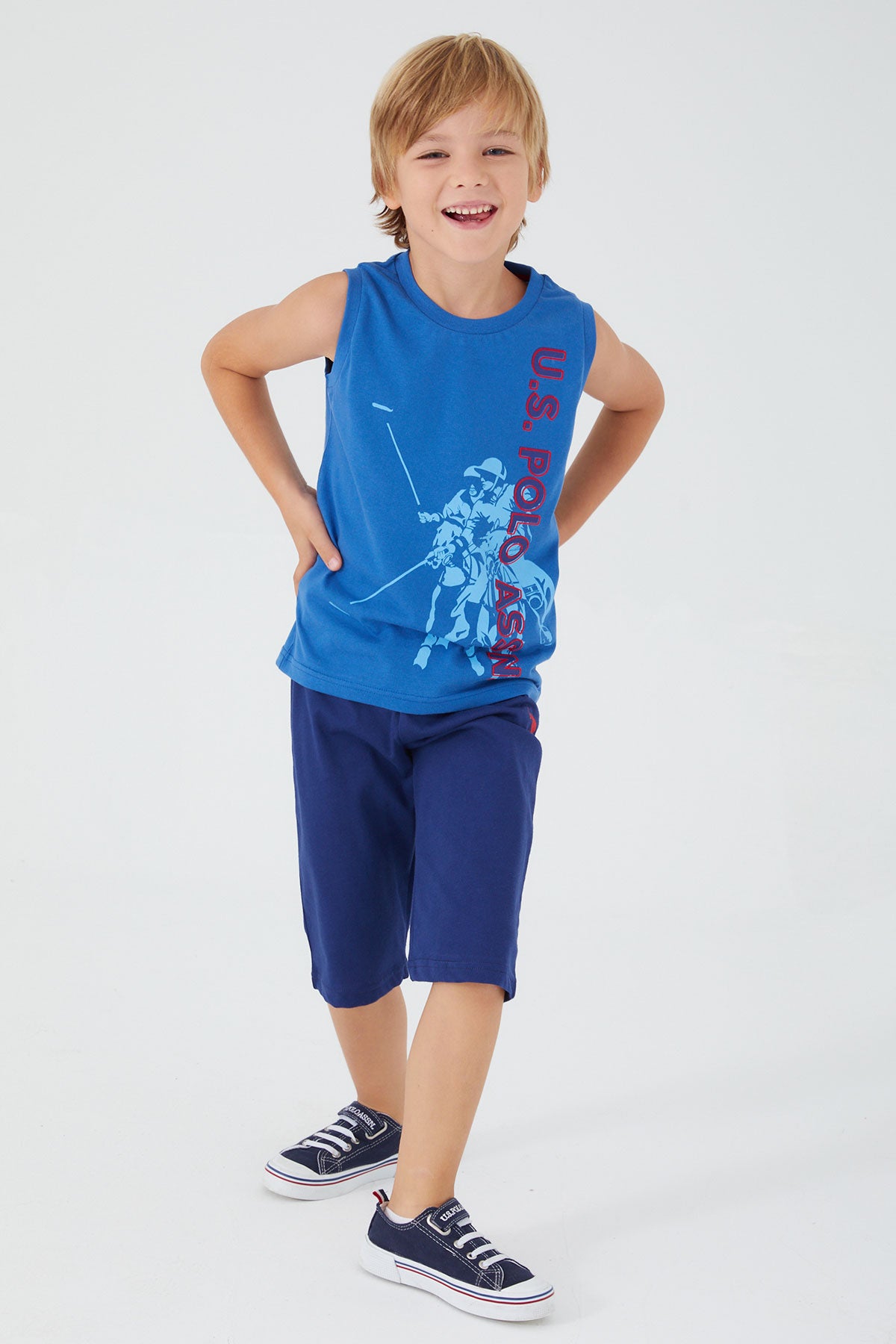 U.S. Polo Kids Boys Two Pieces Pajama Set Supreme