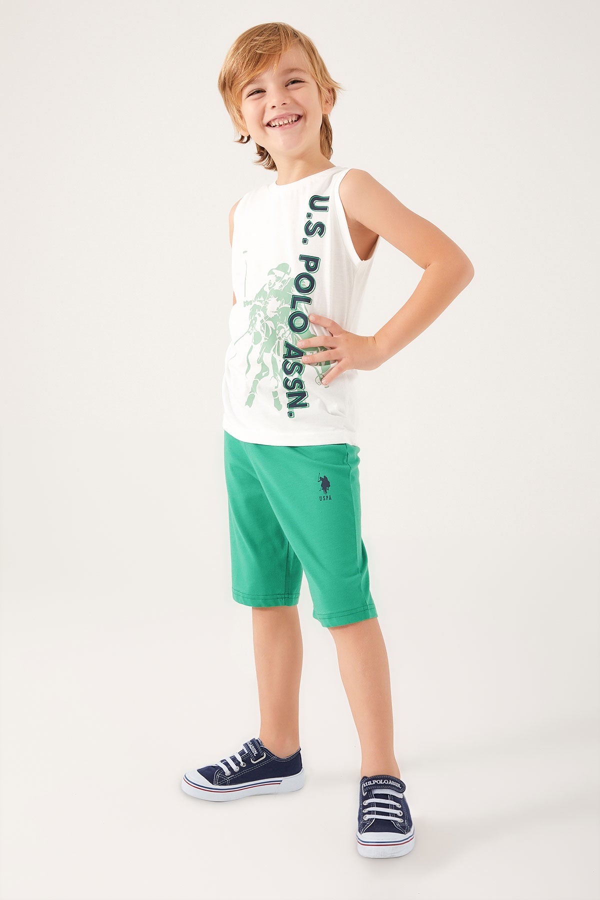U.S. Polo Kids Boys Two Pieces Pajama Set Supreme