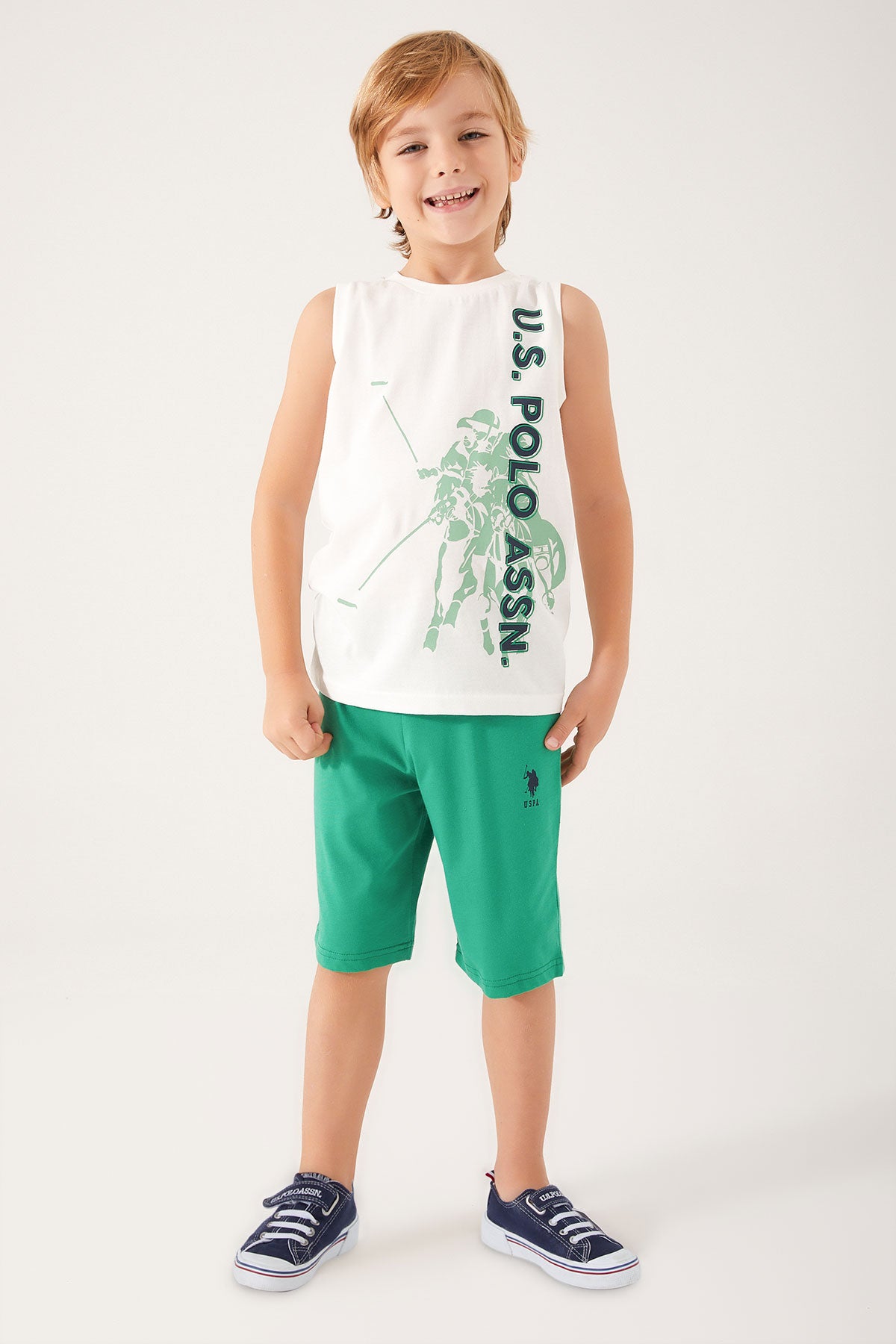 U.S. Polo Kids Boys Two Pieces Pajama Set Supreme