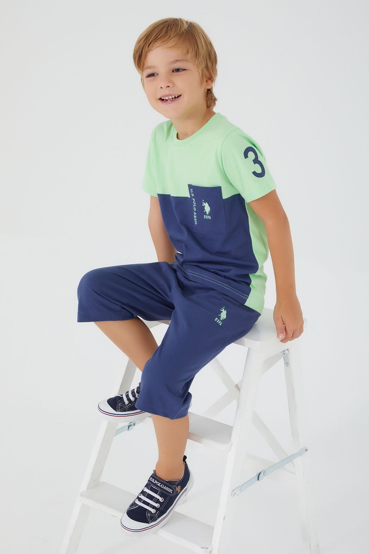 U.S. Polo Kids Boys Two Pieces Pajama Set Supreme