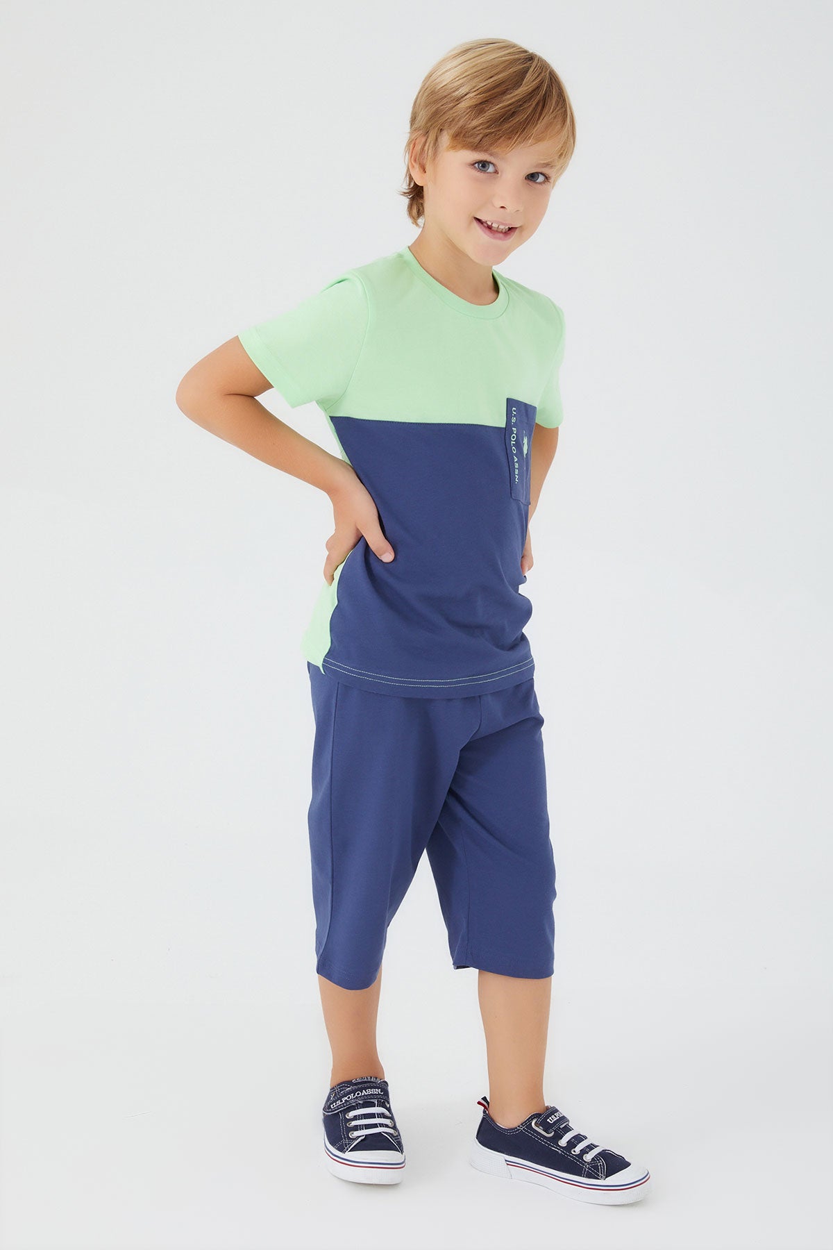 U.S. Polo Kids Boys Two Pieces Pajama Set Supreme