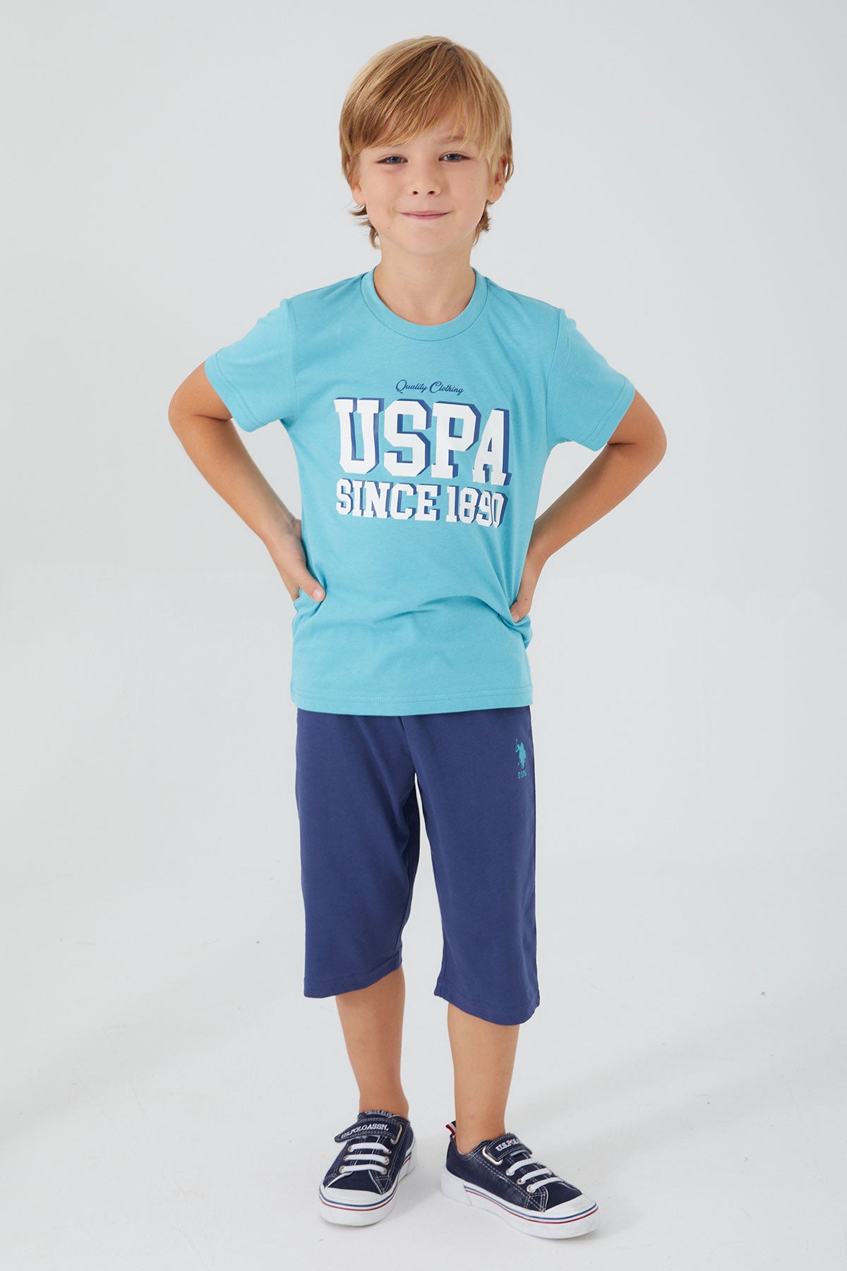 U.S. Polo Kids Boys Two Pieces Pajama Set Supreme