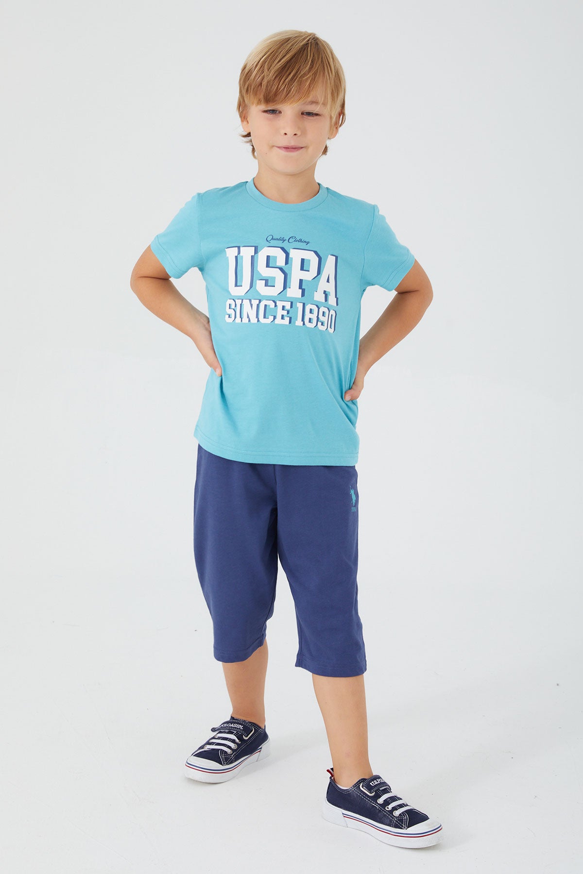 U.S. Polo Kids Boys Two Pieces Pajama Set Supreme