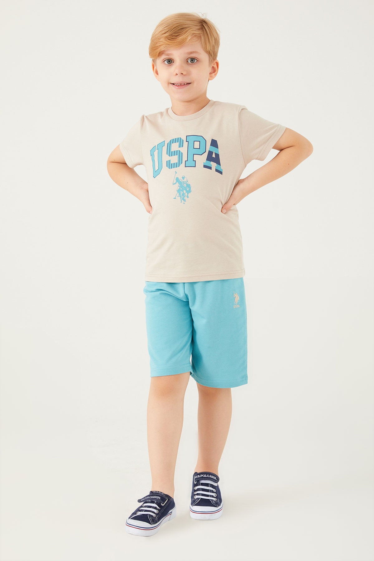 U.S. Polo Kids Boys Two Pieces Pajama Set Supreme