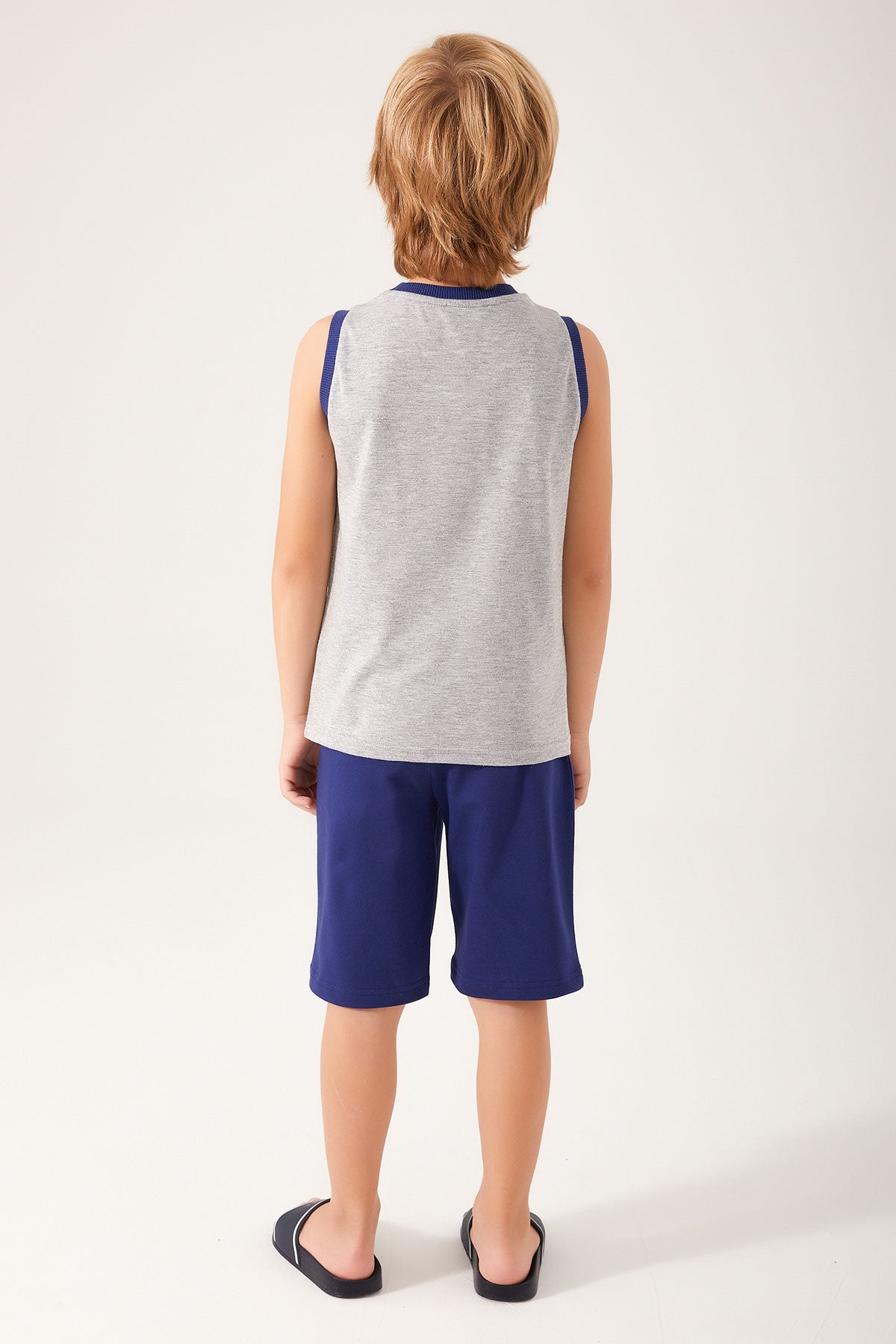 U.S. Polo Kids Boys Two Pieces Pajama Set Melange Supreme