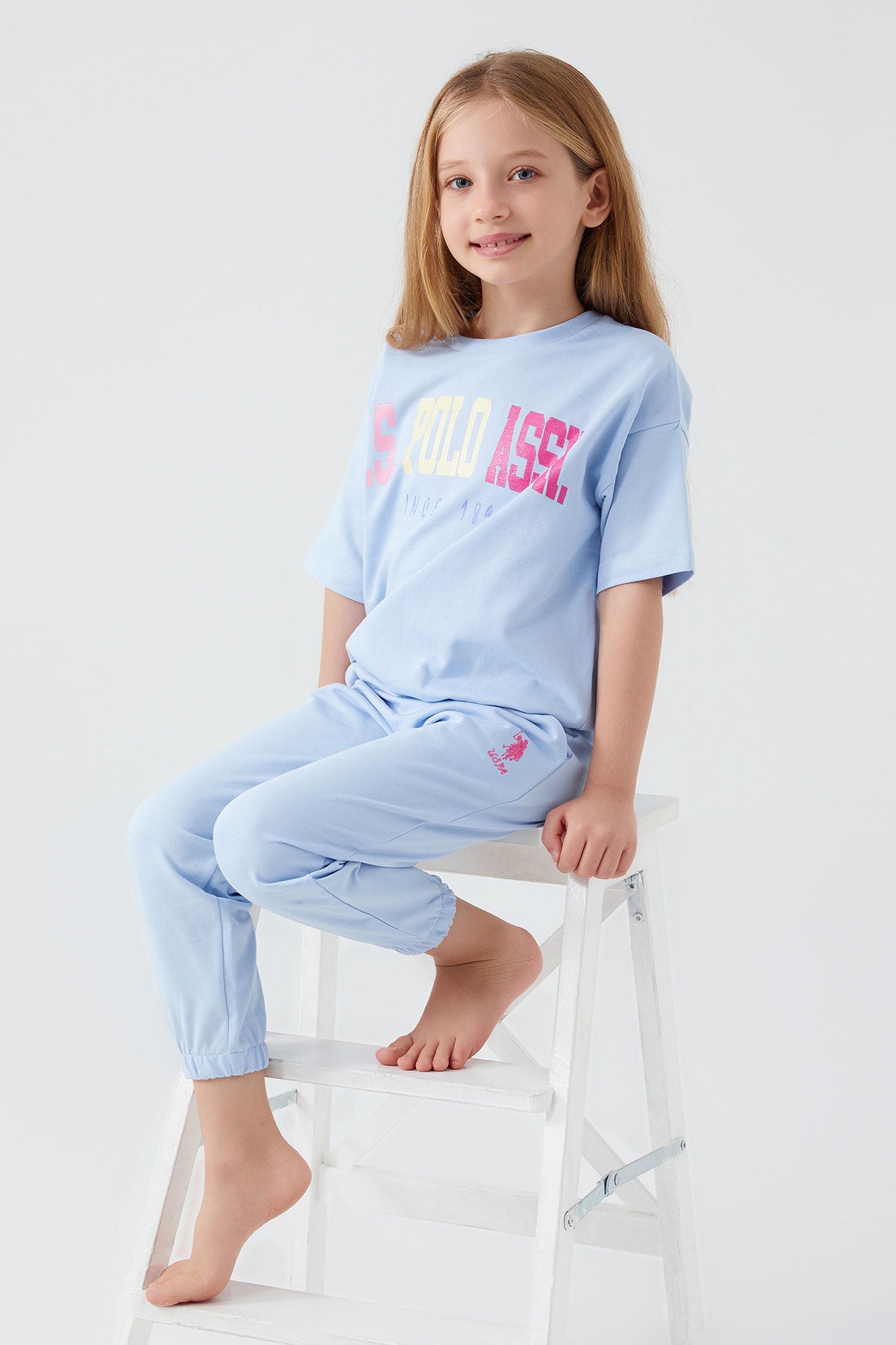 U.S. Polo Kids Girls Pyjama Set Two Threads